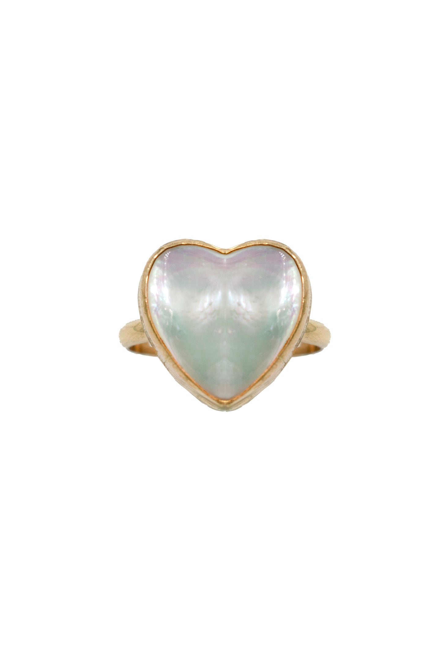 Gold Filled Mother of Pearl Heart Ring