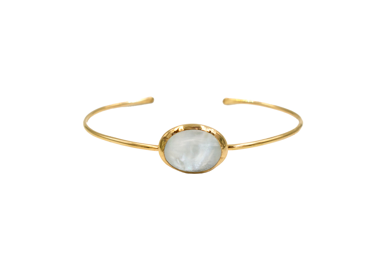 Mother of Pearl Oval Cuff