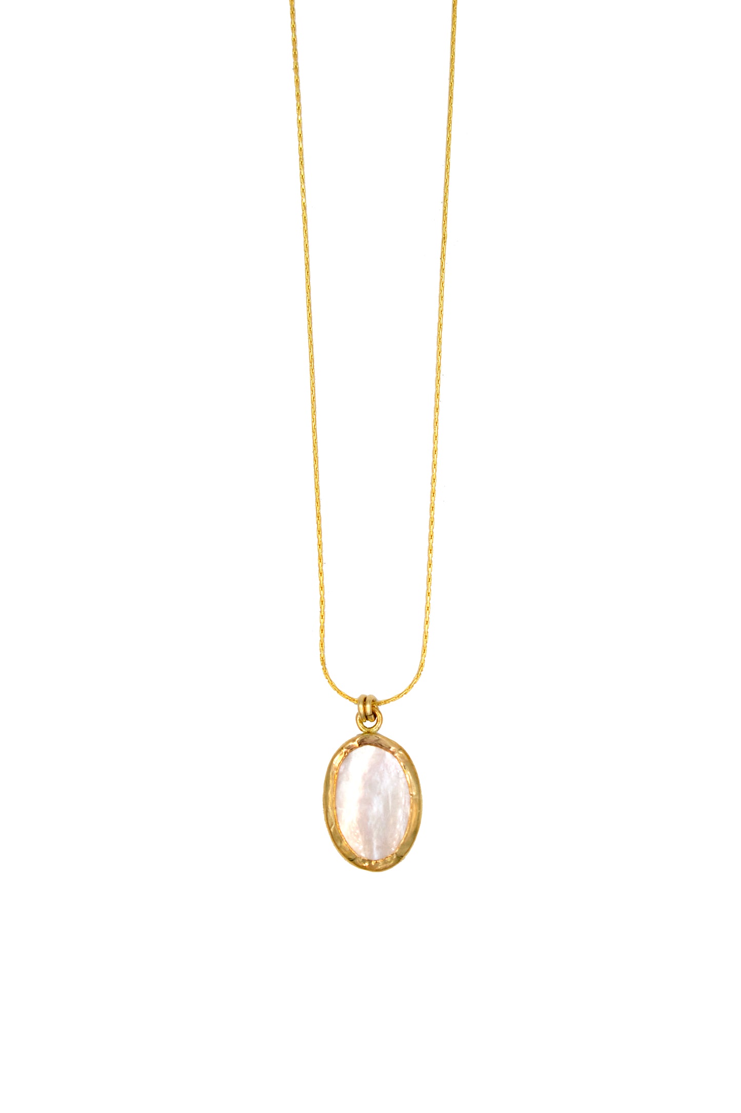 Mother of Pearl Oval Necklace