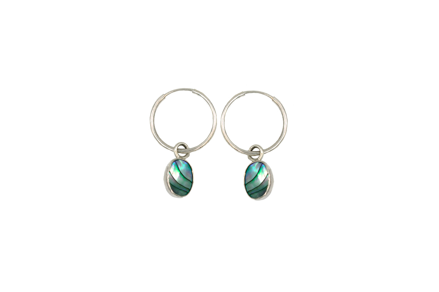 Oval Abalone Hoops