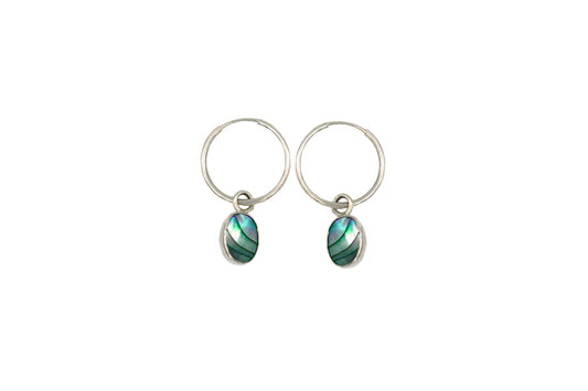 Oval Abalone Hoops