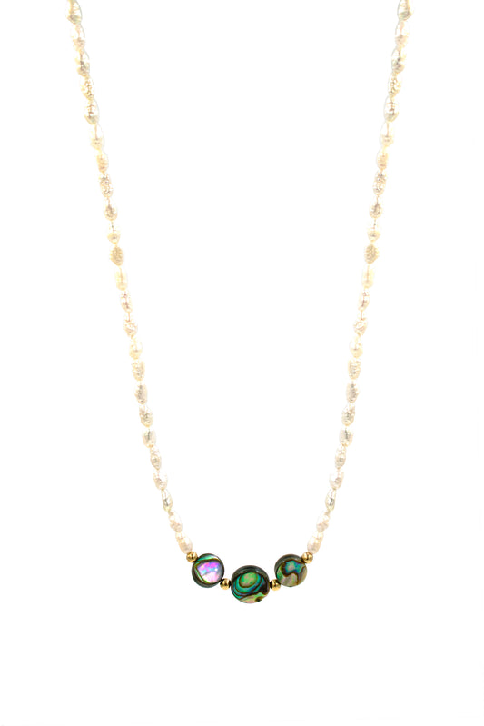 Pearl and Abalone Necklace