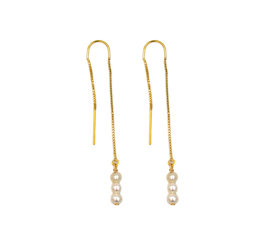 Pearl Threader Earrings