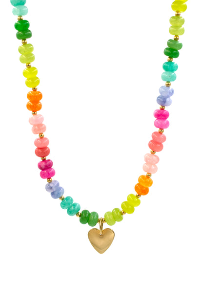 Rainbow Beaded Necklace