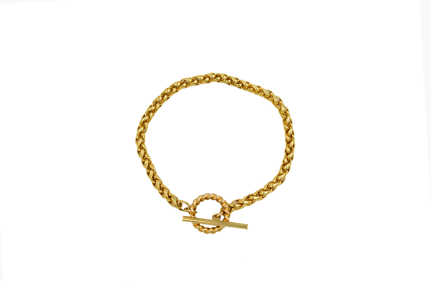 Rope Hoop and Toggle Necklace