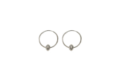 Saucer Bead Hoops