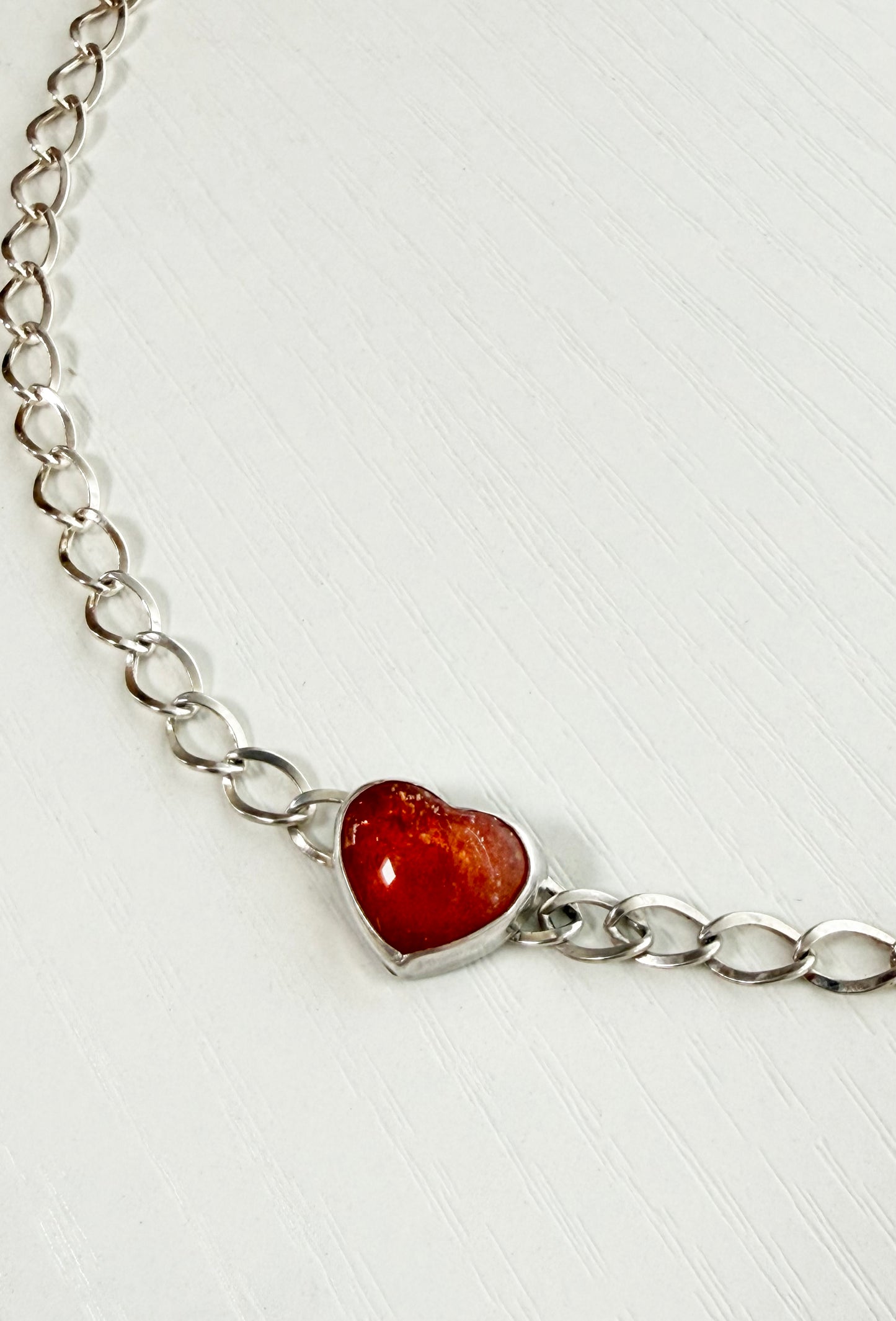 Sunstone Heart Necklace