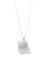 Shell pendant necklace on a white background