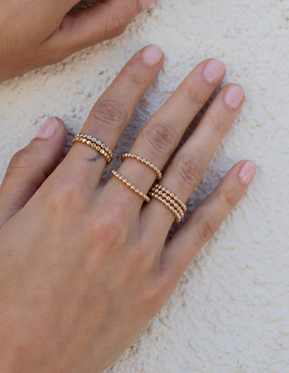 Bold Orb Stack Ring