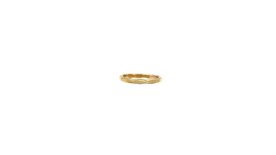 Angle Hammered Ring