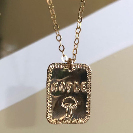 Custom Rectangle Necklace