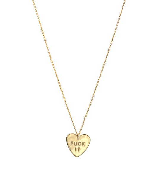 Fuck It Heart Necklace