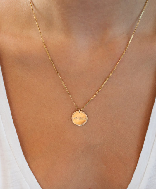 Gratitude Coin Necklace