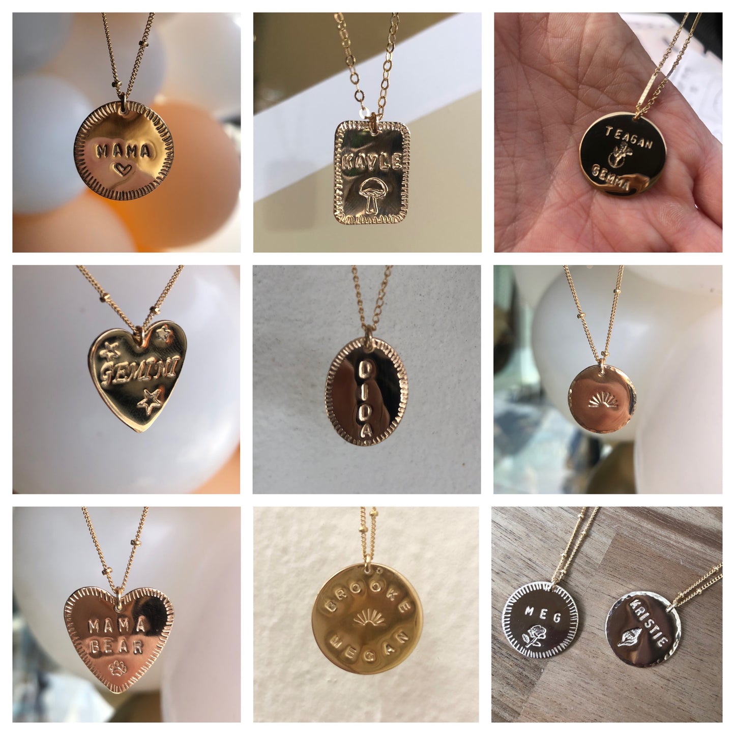 Custom Rectangle Necklace