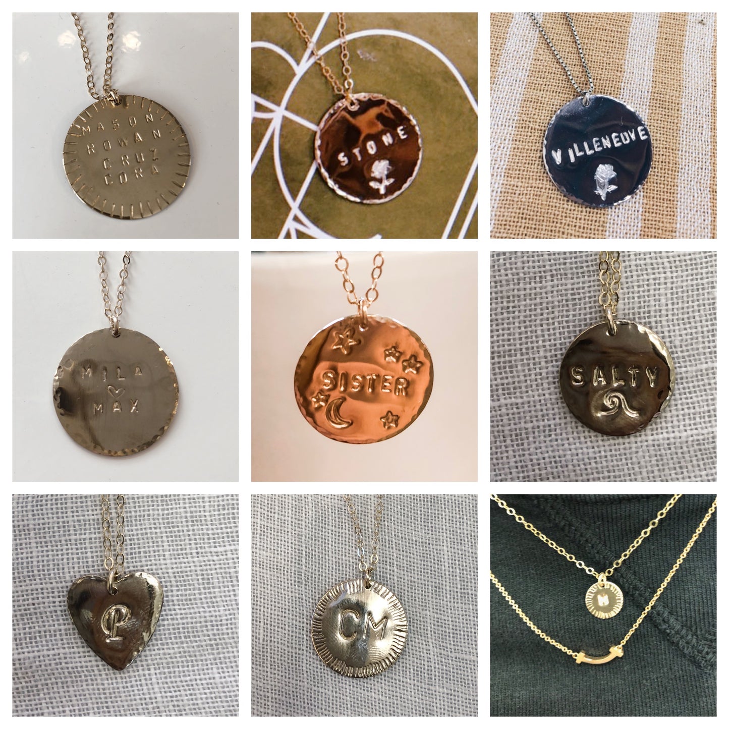 Custom Rectangle Necklace