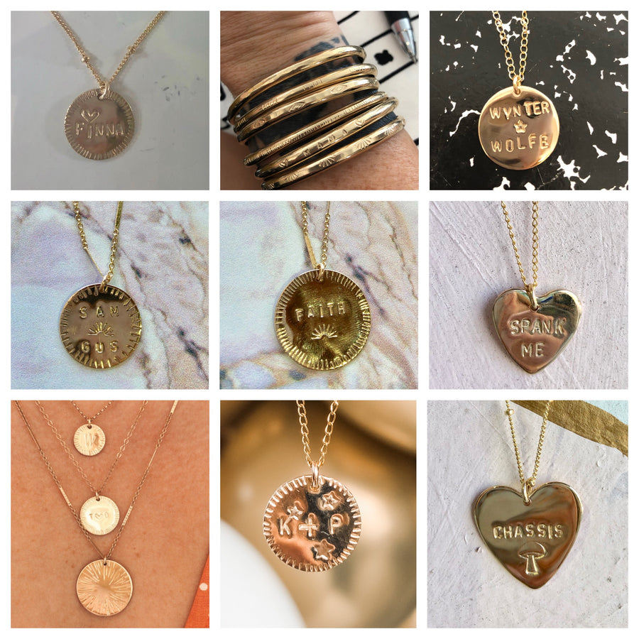 Round Religious Charm by Baby Gold - Shop Custom Gold Jewelry