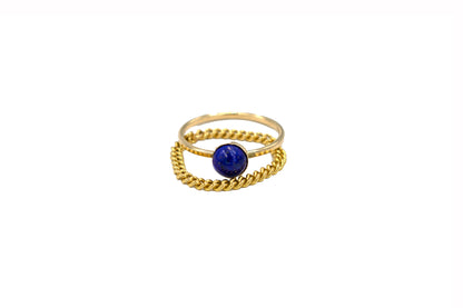 Johnny Stack Ring Set Lapis