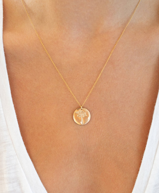 Joshua Tree Coin Necklace