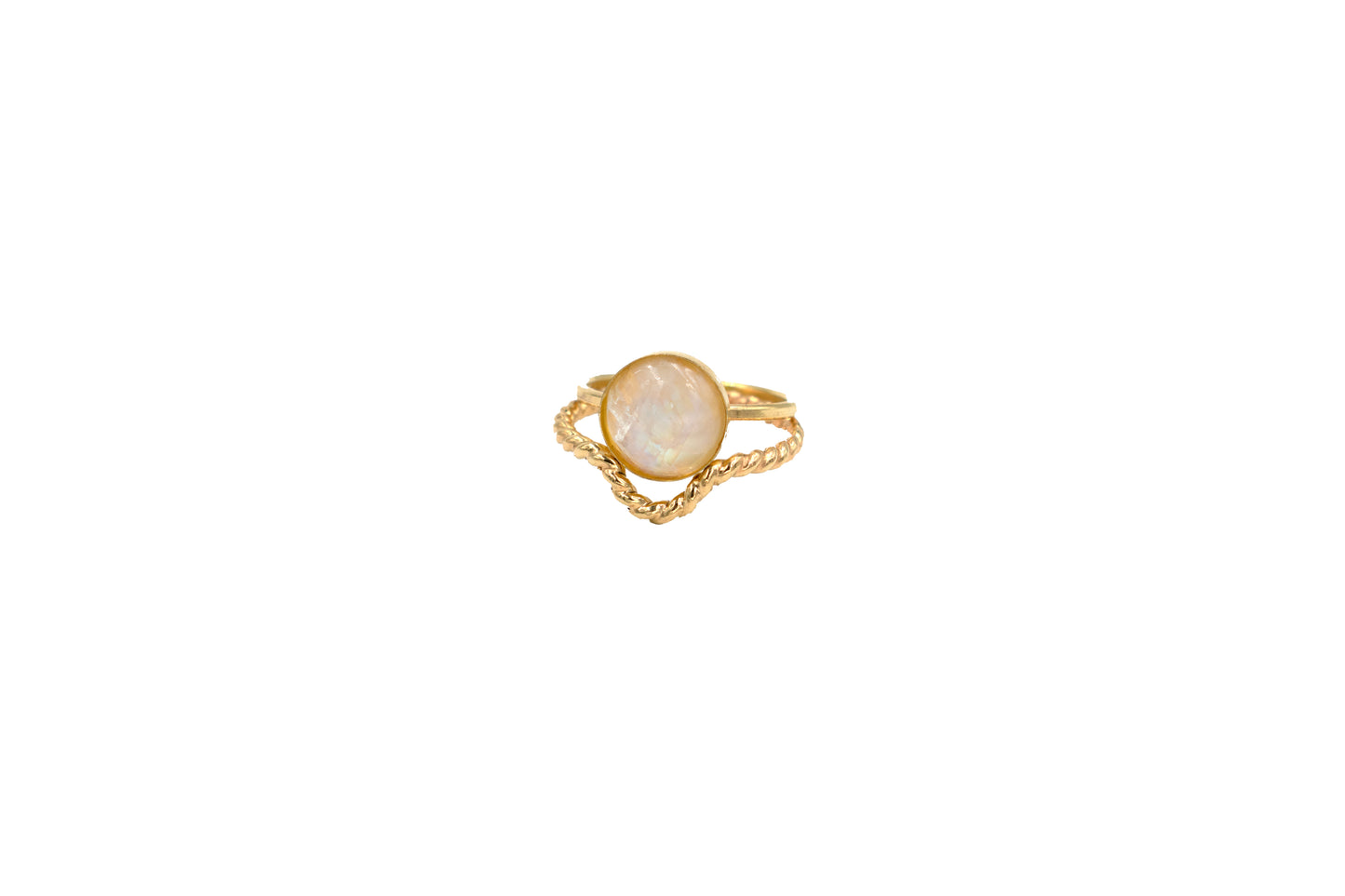Helm Ring Stack Moonstone