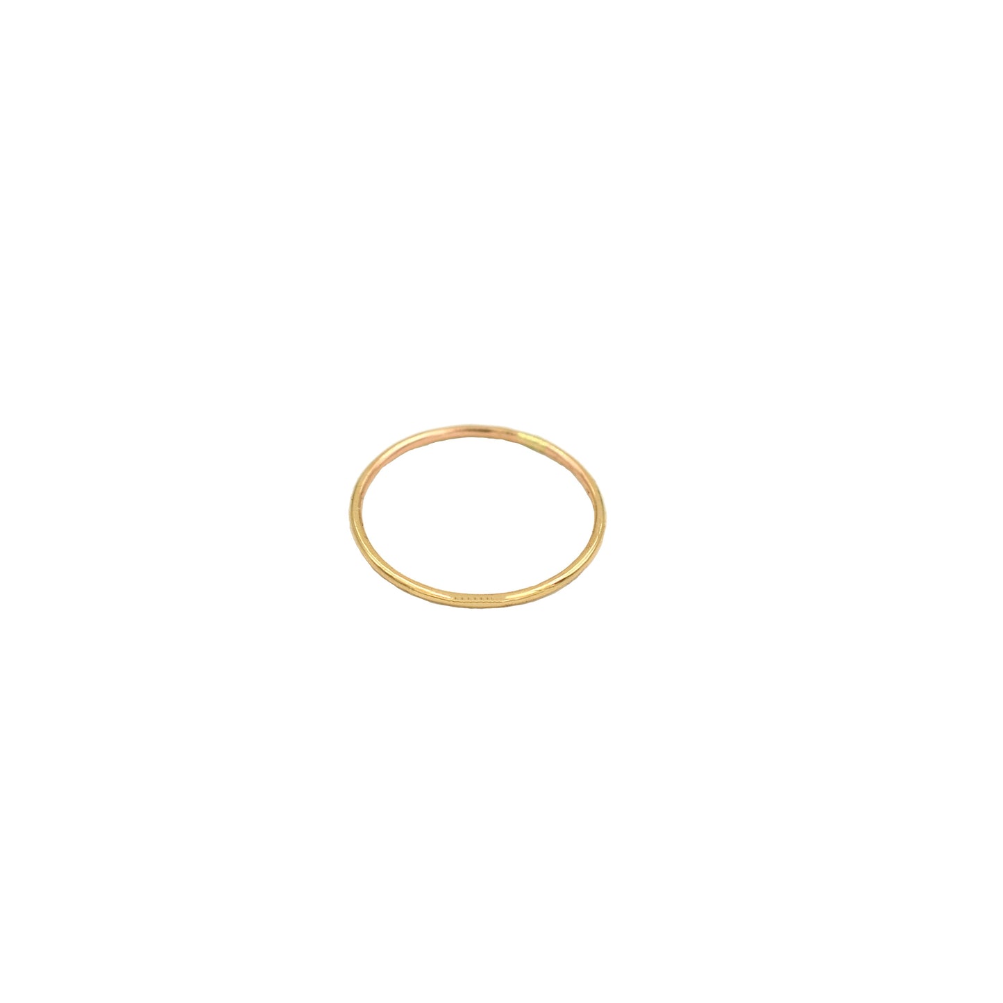 Thin Hammered  Stack Ring