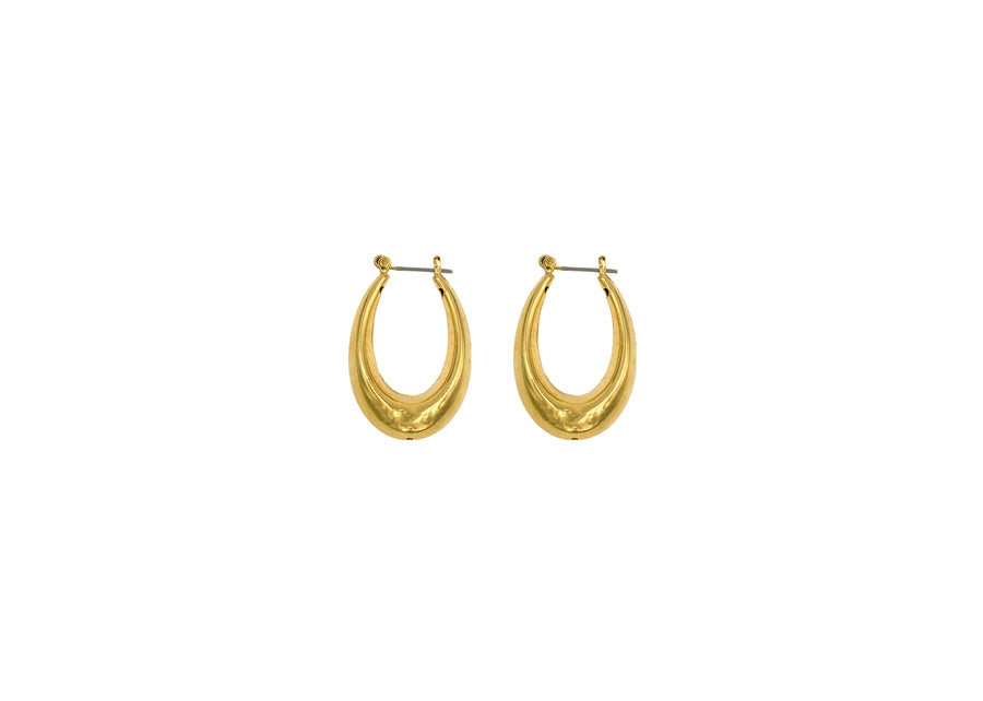 Smooth Oval Hoops