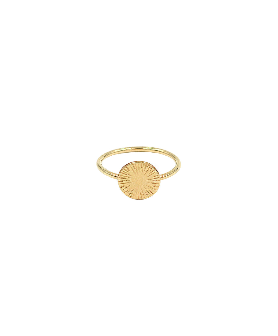 Sunburst Coin Ring