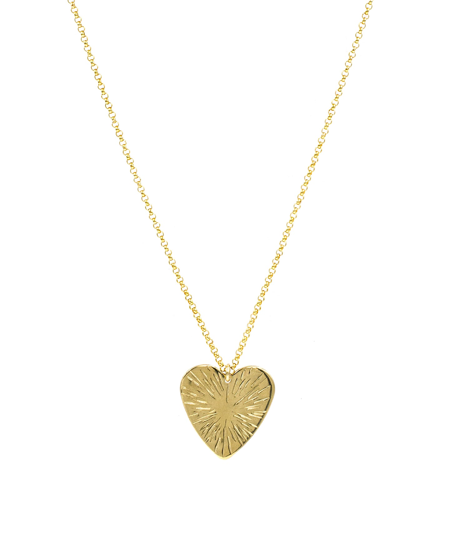 Sunburst Heart Necklace