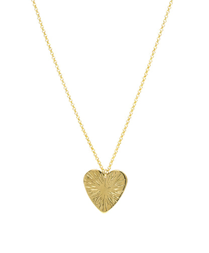 Sunburst Heart Necklace
