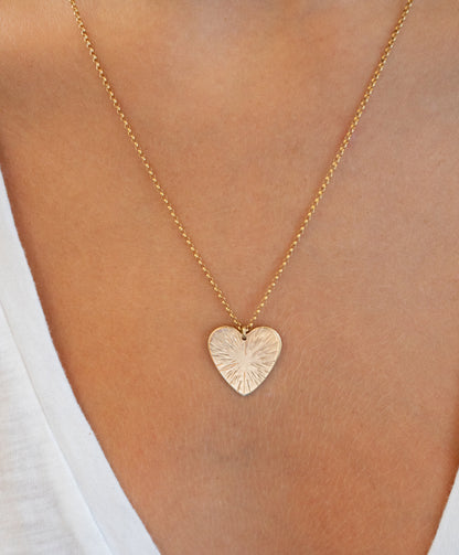 Sunburst Heart Necklace