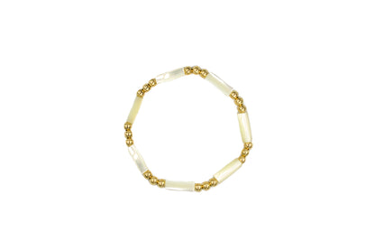 Washed Ashore White Mother of Pearl Bracelet