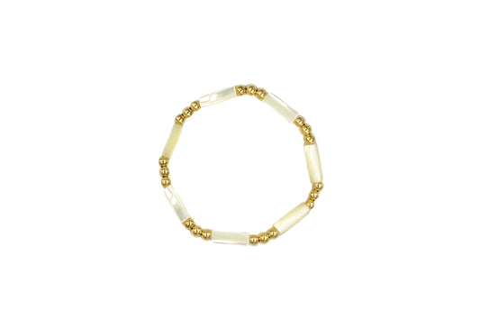 Washed Ashore White Mother of Pearl Bracelet