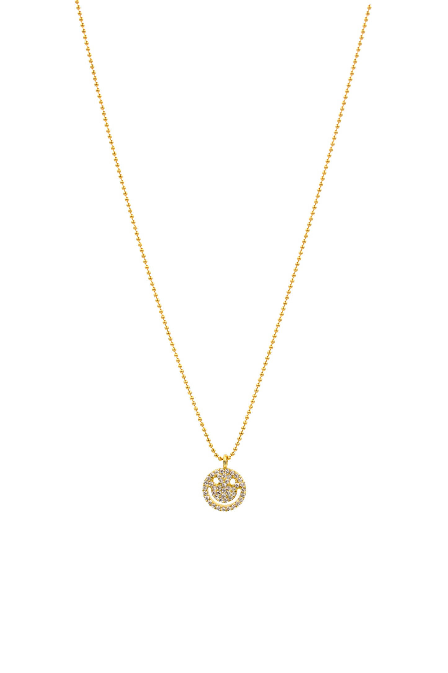 Crystal Smiley Necklace