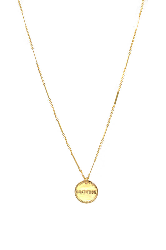 Gratitude Coin Necklace