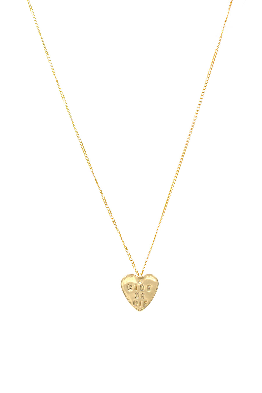 Ride or Die Heart Necklace